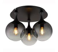 Globo Lighting Dalton plafonnier 3x10 W noir-fumé 15885-3D
