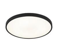 Plafonnier plafonnier lampe de salon lampe de couloir LED rétroéclairage noir D 23cm