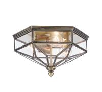 Plafonnier plafonnier lampe de salon lampe de couloir métal bronze E27 L 35,2 cm