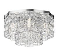 Plafonnier plafonnier lampe de salon lampe de salle à manger cristaux métalliques E14