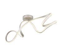 Plafonnier plafonnier lampe de salon lumière cristal argent LED D 90,8 cm