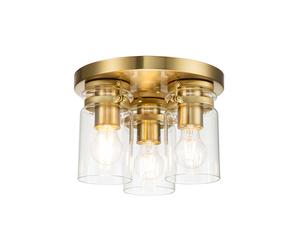 Plafonnier plafonnier lampe de salon verre couloir lumière laiton 3 ampoules