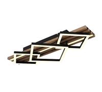 Plafonnier plafonnier lampe en bois lampe de chambre LED 3 niveaux L 61 cm