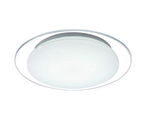 Plafonnier Plafonnier LED lampe de salon lampe effet étoile avec commande CCT, métal acrylique, 12 watt 700 lm lumière du jour, DxH 33x6,3 cm