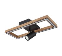 Plafonnier plafonnier LED lampe de salon noir rotatif-orientable L 50 cm