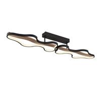 Plafonnier plafonnier LED lumière de salon dimmable télécommande bois CCT