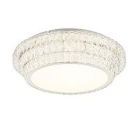 Lampe De Plafond Lampe De Salle À Manger Dimmer Télécommande Cristaux LED 60CM