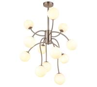 Plafonnier plafonnier salle à manger LED 12 ampoules boules de verre H 93 cm