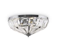 Plafonnier plafonnier salon lampe chambre lumière métal chrome E14