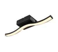 Plafonnier Lampe De Plafond Pour Chambre Noir 1 Flamme Vagues LED