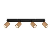 Plafonnier plafonnier spot lampe de salon en bois orientable L 65 cm