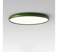 Plafonnier Plat De Style Crème Plafonnier à LED, Luminaire Rond Encastré pour Chambre, Cuisine, Salle De Bain, Couloir, Mode De Couleur Proche des Luminaires De Plafond, Green, Dia-40cm