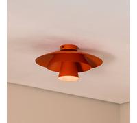 Plafonnier Plato Luminex, dimmable, orange / jaune, Salon / Salle à manger, Métal, Moderne, Plafonnier