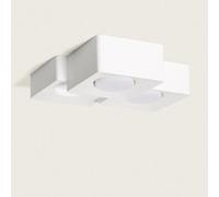 Plafonnier Plâtre 3 Spots Quman Blanc