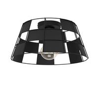 Plafonnier PONTEFRACT E27 1X40W en acier noir D420mm