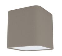 Plafonnier POSADERRA E27 1X28W en acier blanc 140x140x150mm