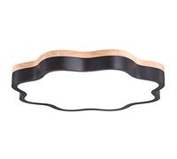 Plafonnier Postmoderne Pour Chambre D'Enfant, Style Scandinave, Motifarons, Lumière Plate, 3 Températures de Couleur, Éclairage Métallique, Panneau Lumineux En Bois Clair, Idéal Pour Salle À Manger, V