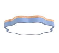 Plafonnier Postmoderne Pour Chambre D'Enfant, Style Scandinave, Motifarons, Lumière Plate, 3 Températures de Couleur, Éclairage Métallique, Panneau Lumineux En Bois Clair, Idéal Pour Salle À Manger, V