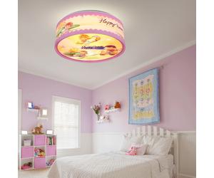 Plafonnier pour enfants projecteur coloré fille motif lampe salle de jeux éclairage Globo 15735D