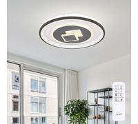 Plafonnier Projecteur de salle à manger Lampe de salon Lampe LED à gradation Télécommande blanc