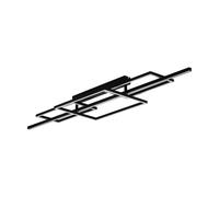 Plafonnier PUEBLA LED 34,5W en acier noir 1500x360mm