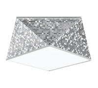 Plafonnier PVC Argent E27 1 Hexa