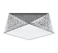 Plafonnier PVC Argent E27 2 Hexa