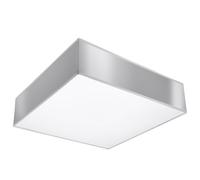 Plafonnier PVC Gris E27 2 Horus