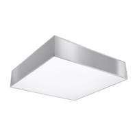 Plafonnier PVC Gris E27 3 Horus