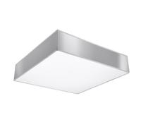 Plafonnier PVC Gris E27 4 Horus