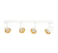 Plafonnier Quadruple Spot Type Spot OVO Blanc Noir Or EDO Lighting