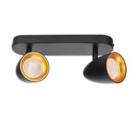 Plafonnier Quadruple Spot Type Spot OVO Blanc Noir Or EDO Lighting