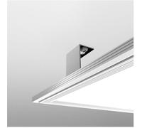 Plafonnier rectangulaire à LED - XANLITE - Ultra plat - 42 W - Gris