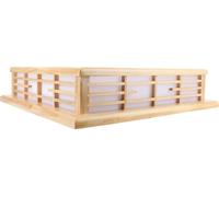 Plafonnier rétro en bois LED Plafonnier à fixation au plafond pour salon chambre à coucher Home Decor