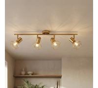 Plafonnier Rétro Métal En Laiton Réglable E14 Projecteur Salon MIA