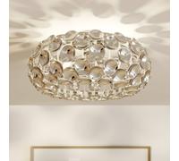 Lindby Plafonnier Reza à intensité variable (Moderne) en Argent e. a. pour Couloir (à 3 lampes, E14) Luminaire Lampe Plafond Eclerage Eclairage Interieur