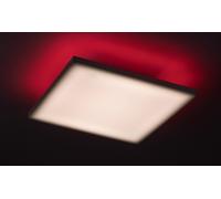 Plafonnier RGB avec télécommande 30 cm LED 18W blanc carré Faramir 71001 Rabalux