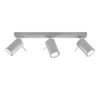 Plafonnier RING 4 GU10 LED Lampe Murale Moderne LOFT Design Spot - Gris