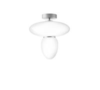 Plafonnier Rizzatto 42 Argent Satin et Opale