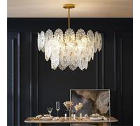 Plafonnier Romantique de Luxe Moderne en Verre français, Style Floral, Style Vintage, nostalgique, pour Salon, Salle à Manger, Chambre à Coucher, éclairage LED