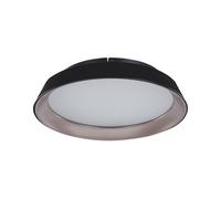 Plafonnier Rond avec LED Intégrées Glamour Moderne en Métal Noir Bilin [EEK: G]