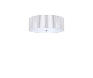 Plafonnier rond blanc tissu plissé D.45 cm - 3xE14 - Markslöjd - Jackie