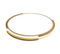 Plafonnier rond en bois - Éclairage encastré à DEL à intensité variable avec 3 réglages de couleur pour décoration d'intérieur moderne et élégant