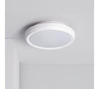 Plafonnier Rond Extérieur Curio Ip65 Blanc Ø300 Mm Blanc