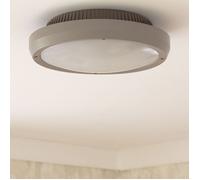 TechBrey Plafonnier Rond Extérieur Curio IP65 Gris Ø300 mm Gris Gris G