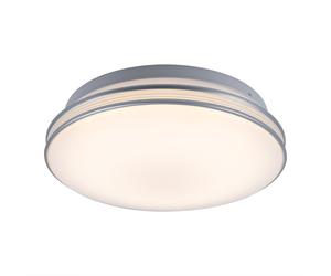 Plafonnier rond Lampe de plafond Moderne Lampe de salon Plafond, acrylique blanc, LED 1120 lumens blanc chaud, DxH 29,3 x 8,5 cm
