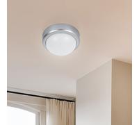 Plafonnier lampe de couloir lampe de cuisine plafonnier LED argent blanc, 3,12W 380lm 4000K, DxH 12x6 cm