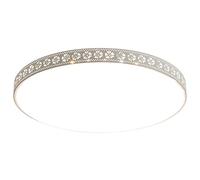 Plafonnier rond minimaliste à DEL - Blanc brillant 6000 K pour chambre à coucher et salon Éclairage moderne élégant de style danois pour décoration d'intérieur