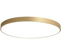 Plafonnier Rond Plafonnier Encastré en Laiton Doré Luminaire LED Ultra-Mince Moderne pour Salon Couloir Chambre Cuisine, Brass+warmlight, 30cm+27W