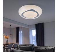 Plafonnier Rond Pour Chambre Cuisine LED Blanc D 35 Cm